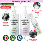 Set tratament regenerare păr de la Plantica Biolabs – șampon anti căderea părului, balsam și ser pentru creșterea părului.