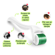 Derma Roller pentru scalp și păr , 540 ace din Otel Inoxidabil, 0.75 mm