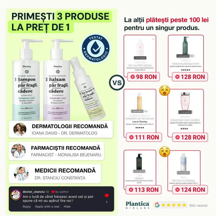 Set Regen Expert Femei – Reduce căderea, susține creșterea