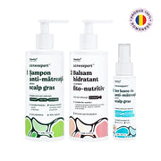 Set Derm Expert – Anti-mătreață și control sebum, pentru scalp gras