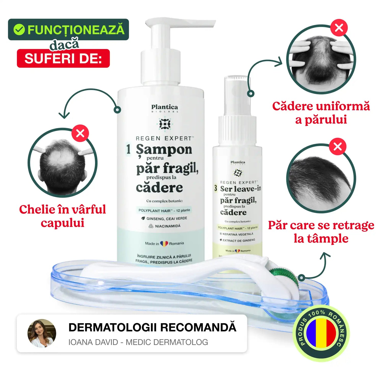 Set Regen Expert Bărbați - Pentru Păr Fragil, Predispus la Cădere