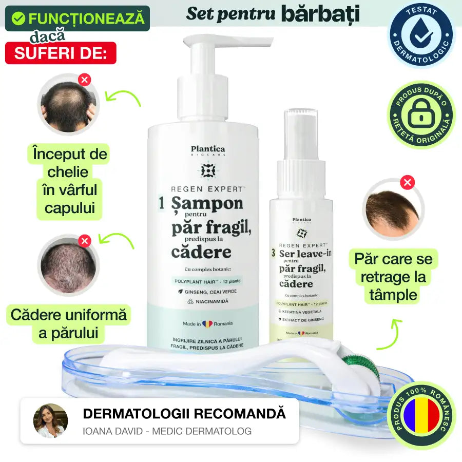 Set Regen Expert Bărbați - Stopează Căderea, Stimulează Creșterea