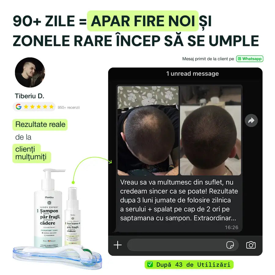 Set Regen Expert Bărbați - Reduce Căderea, Susține Creșterea