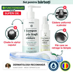 Șampon pentru căderea părului și ser pentru creșterea părului Plantica – tratament regenerare păr cu derma roller recomandat de dermatologi.