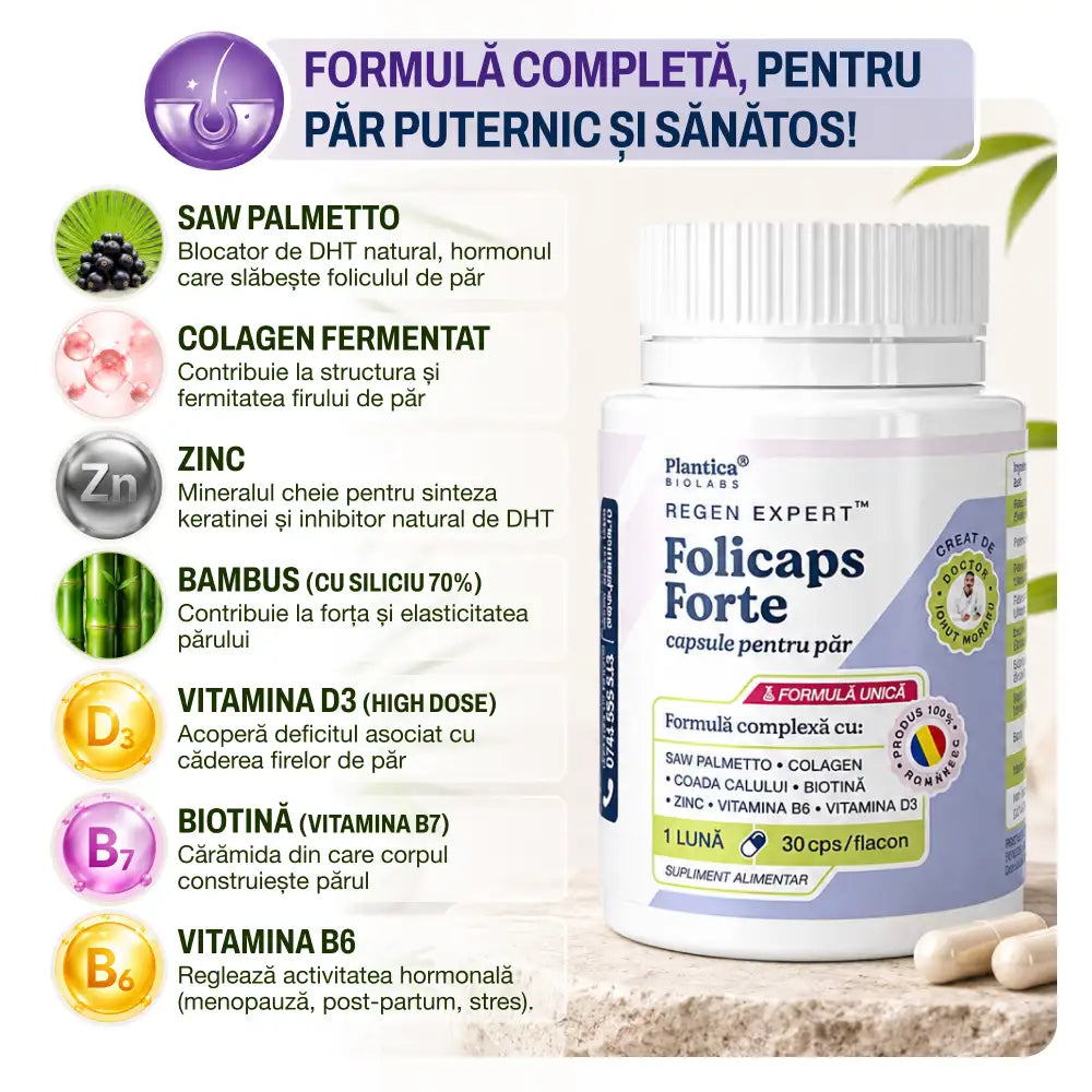 Folicaps Forte - Capsule pentru păr