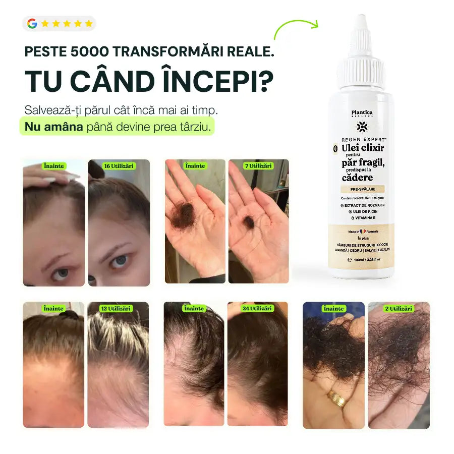 Ulei Elixir Pentru Păr, Stimulează Creșterea și Regenerarea, 100ml